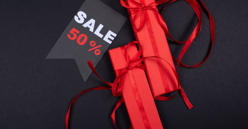 Deals - Red Gifts on Black Surface