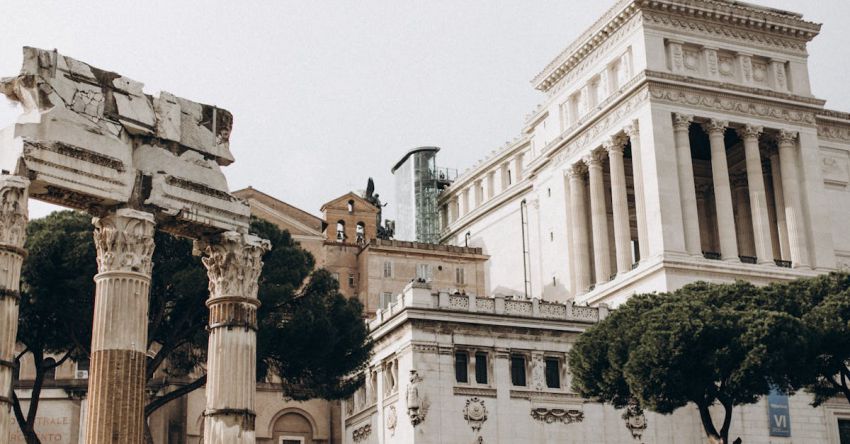 Forums - The roman forum in rome, italy